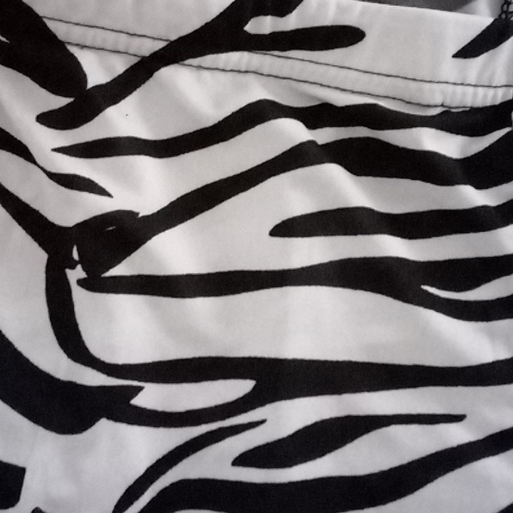 Zebra print silky thin leggings - Picture 2 of 2